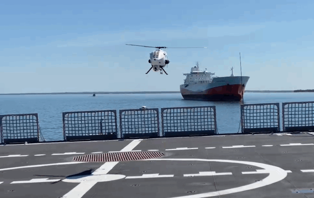 Alpha A900 UAV Helicopter Fitted with AIS Radar Module.